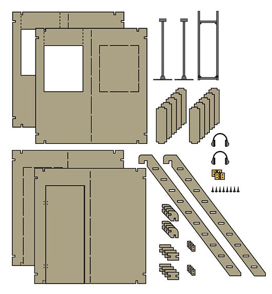 Little Armory LD023 Shoot House A - 1/12 Scale Plastic Model Kit