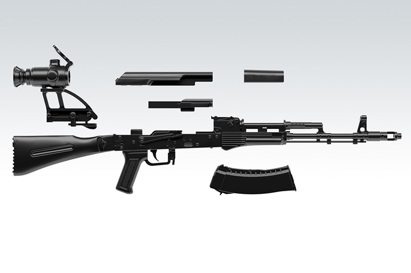 Load image into Gallery viewer, Little Armory LA060 AK74M - 1/12 Scale Plastic Model Kit
