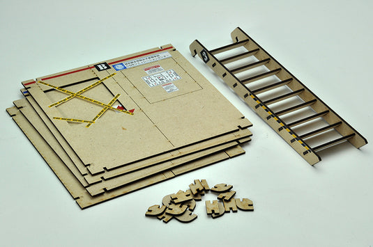 Little Armory LD023 Shoot House A - 1/12 Scale Plastic Model Kit