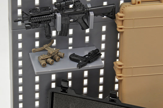 Little Armory LD002 Gun Rack A - 1/12 Scale Plastic Model Kit