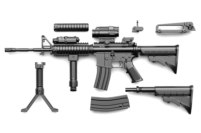 Load image into Gallery viewer, Little Armory LA050 M4A1 Type 2.0 - 1/12 Scale Plastic Model Kit
