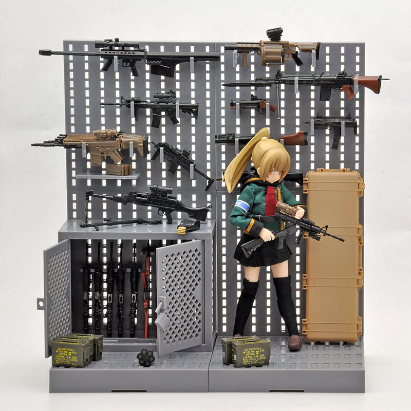 Load image into Gallery viewer, Little Armory LD002 Gun Rack A - 1/12 Scale Plastic Model Kit
