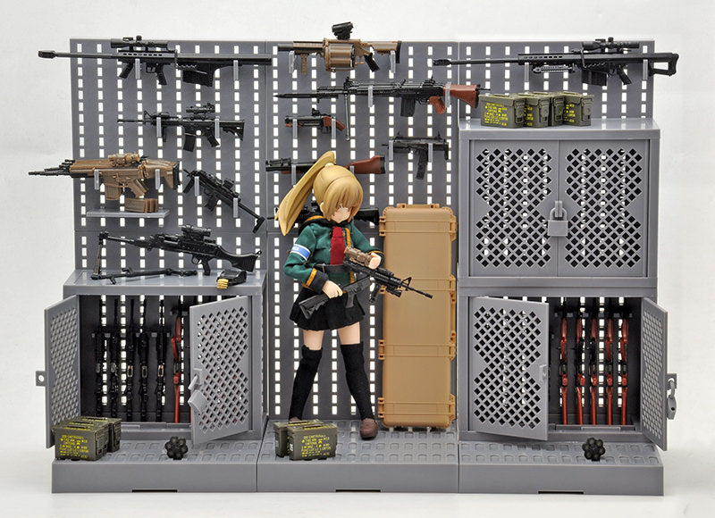 Load image into Gallery viewer, Little Armory LD002 Gun Rack A - 1/12 Scale Plastic Model Kit
