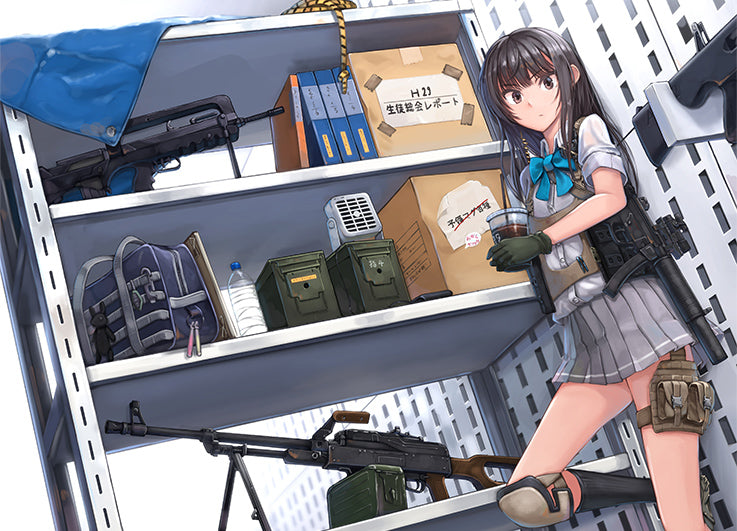 Load image into Gallery viewer, Little Armory LD018 Gun Rack D - 1/12 Scale Plastic Model Kit
