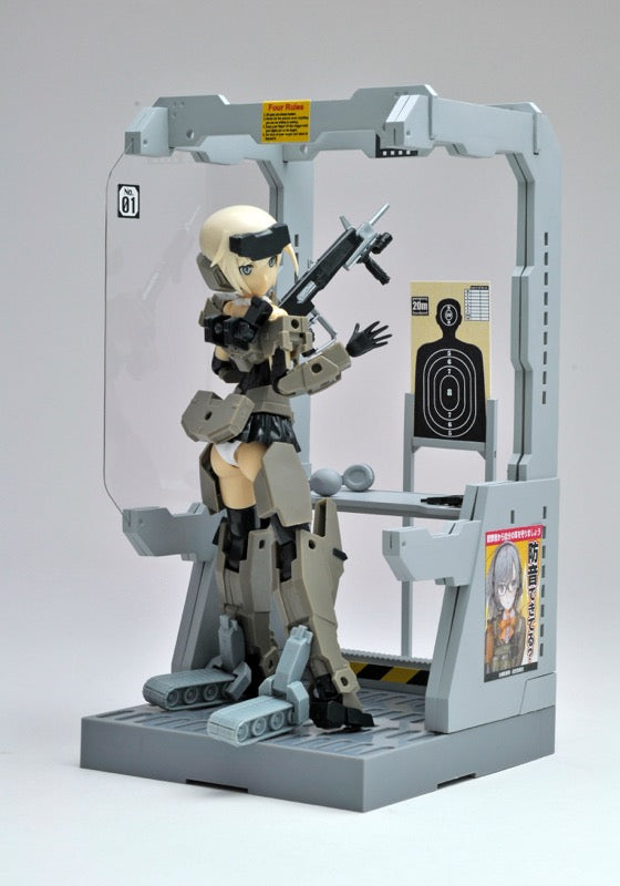 Load image into Gallery viewer, Little Armory LD010 Shooting Range A - 1/12 Scale Plastic Model Kit
