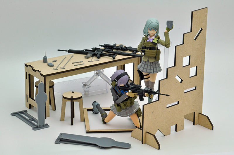 Load image into Gallery viewer, Little Armory LD015 Shooting range B - 1/12 Scale Plastic Model Kit
