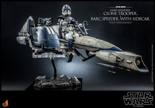 Hot Toys - Star Wars: The Clone Wars - Heavy Weapons Clone Trooper and BARC Speeder with Sidecar