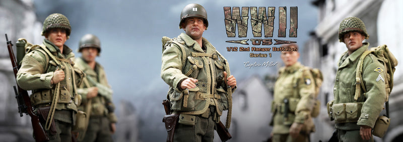 Load image into Gallery viewer, DID - 1/12 Palm Hero - WWII US 2nd Ranger Battalion Series 1 - Captain Miller
