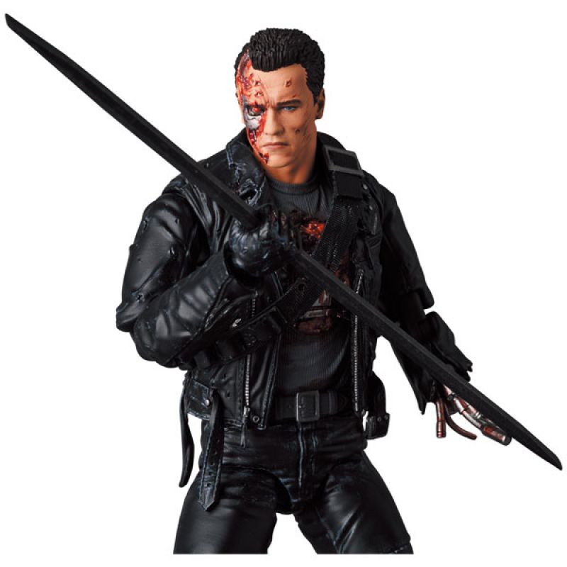 Load image into Gallery viewer, MAFEX Terminator 2: Judgement Day - T-800 (Battle Damaged Version) No. 191
