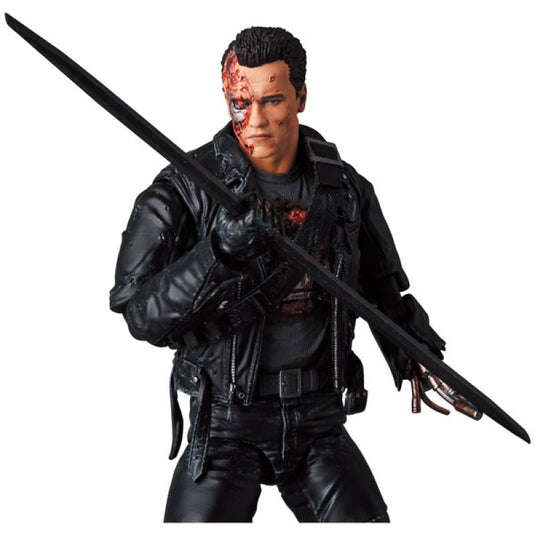 MAFEX Terminator 2: Judgement Day - T-800 (Battle Damaged Version) No. 191