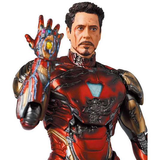 MAFEX Avengers Endgame: Iron Man Mark 85 (Battle Damaged) No. 195