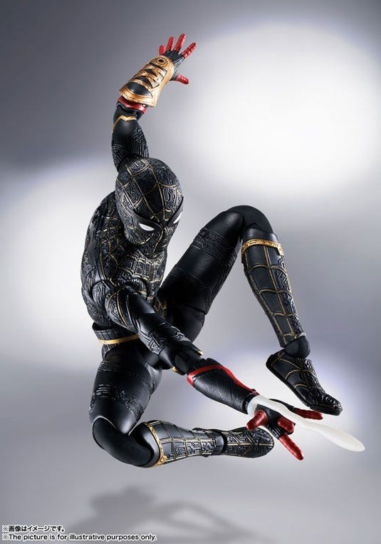 Bandai - S.H.Figuarts  - Spiderman: No Way Home - Spiderman Black & Gold Suit