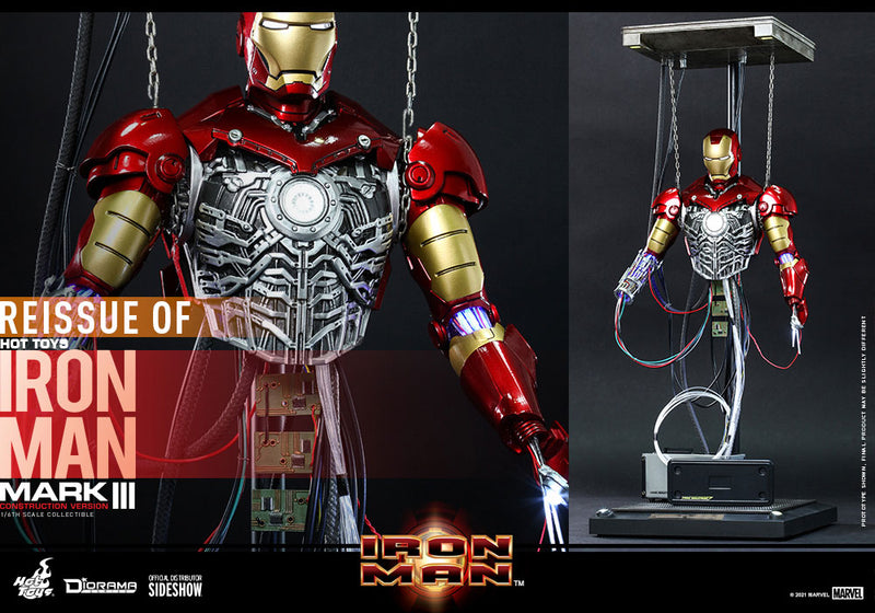 Load image into Gallery viewer, Hot Toys - Iron Man Mark III (Construction Version)
