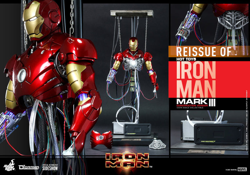 Load image into Gallery viewer, Hot Toys - Iron Man Mark III (Construction Version)
