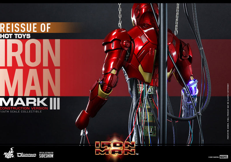 Load image into Gallery viewer, Hot Toys - Iron Man Mark III (Construction Version)

