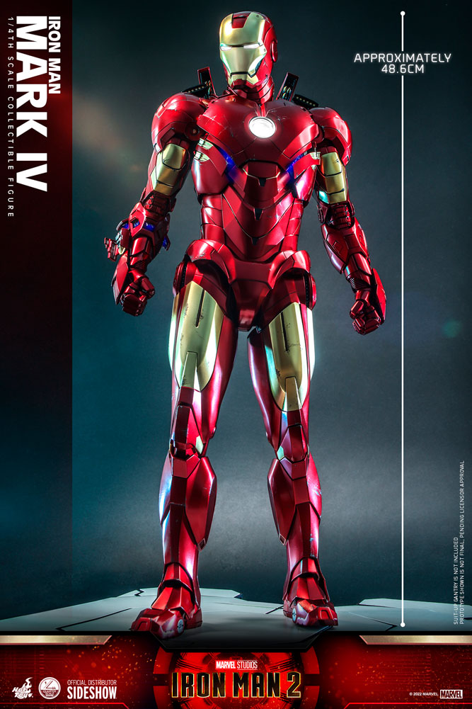 Load image into Gallery viewer, Hot Toys - Iron Man 2 - 1/4 Scale Iron Man Mark IV
