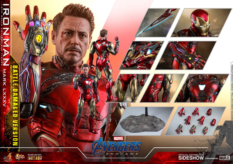 Load image into Gallery viewer, Hot Toys - Avengers: Endgame - Iron Man Mark LXXXV (Battle Damaged Version)
