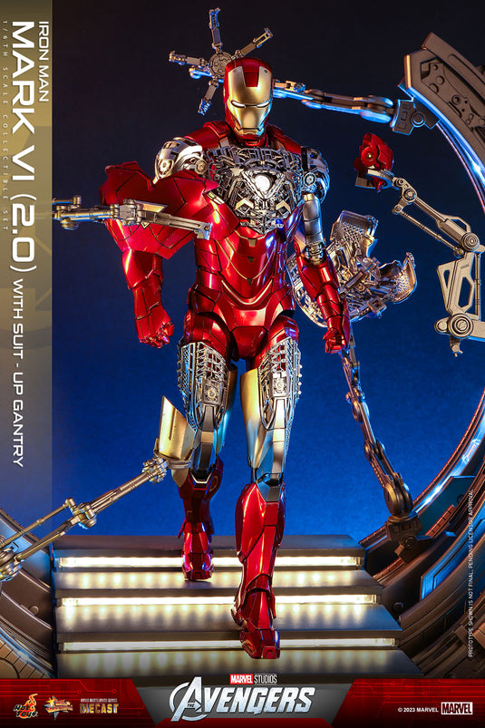 Hot Toys - Marvel Studio's: The Avengers - Iron Man Mark VI (Version 2.0) With Suit-Up Gantry