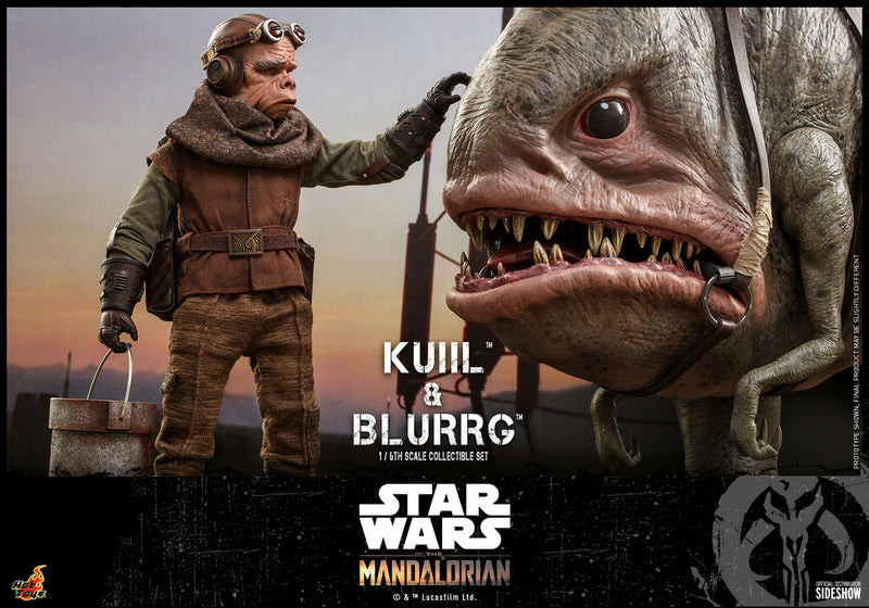 Load image into Gallery viewer, Hot Toys - Star Wars The Mandalorian - Kuiil and Blurrg Set (Restock)
