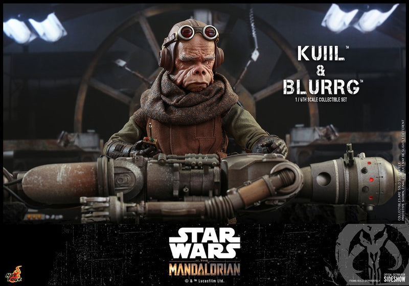 Load image into Gallery viewer, Hot Toys - Star Wars The Mandalorian - Kuiil and Blurrg Set (Restock)
