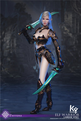 KY Workshop - Elf Female Soldier Burryna - Black Standard Version