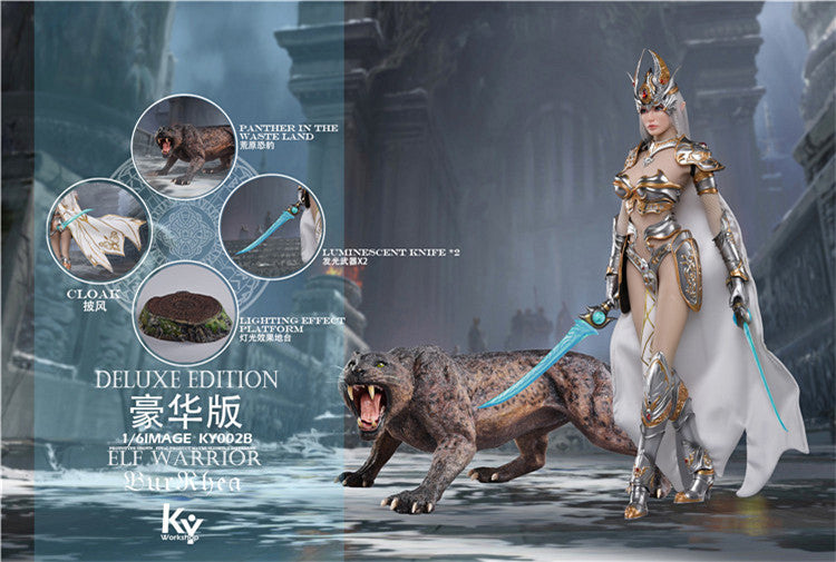 Load image into Gallery viewer, KY Workshop - Elf Female Soldier Burryna - Silver Deluxe Version
