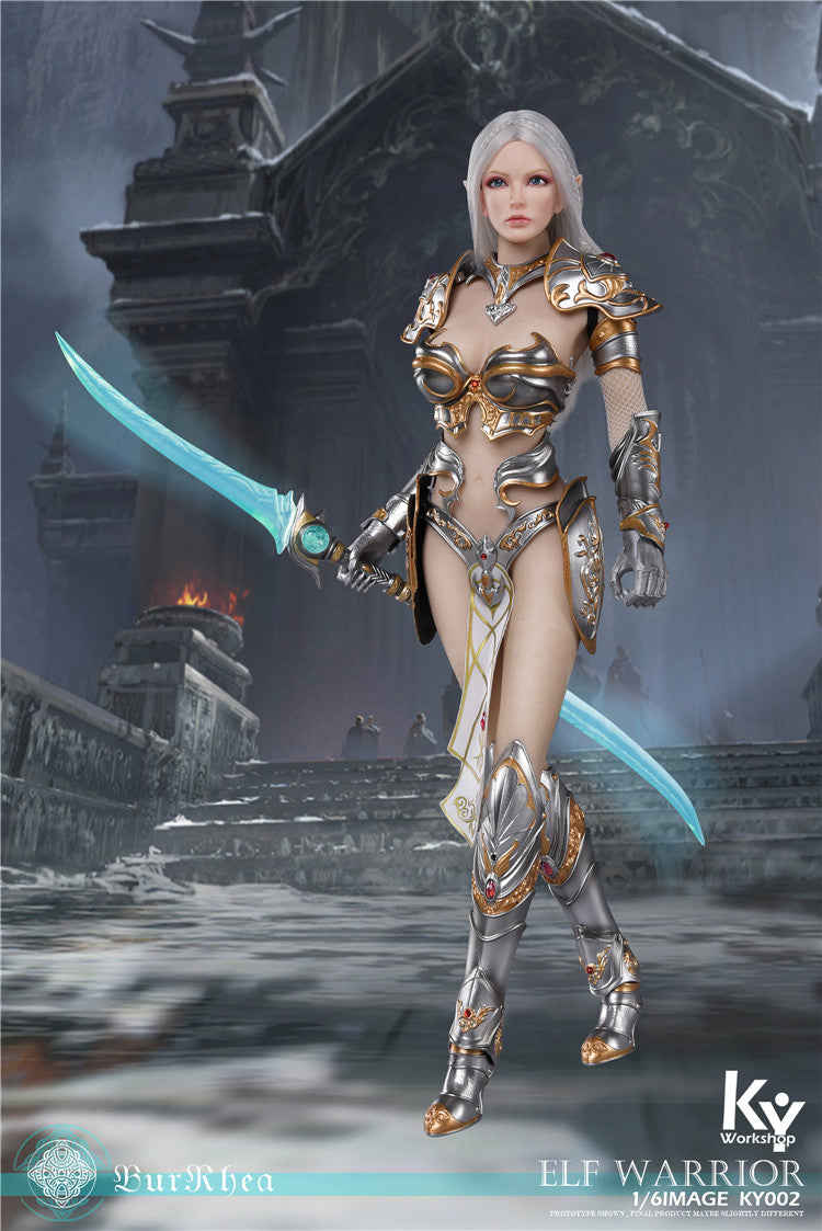 Load image into Gallery viewer, KY Workshop - Elf Female Soldier Burryna - Silver Deluxe Version
