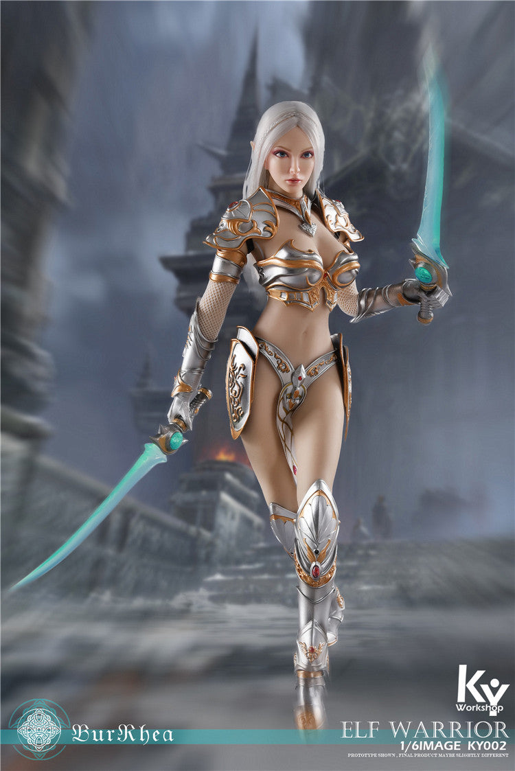Load image into Gallery viewer, KY Workshop - Elf Female Soldier Burryna - Silver Deluxe Version
