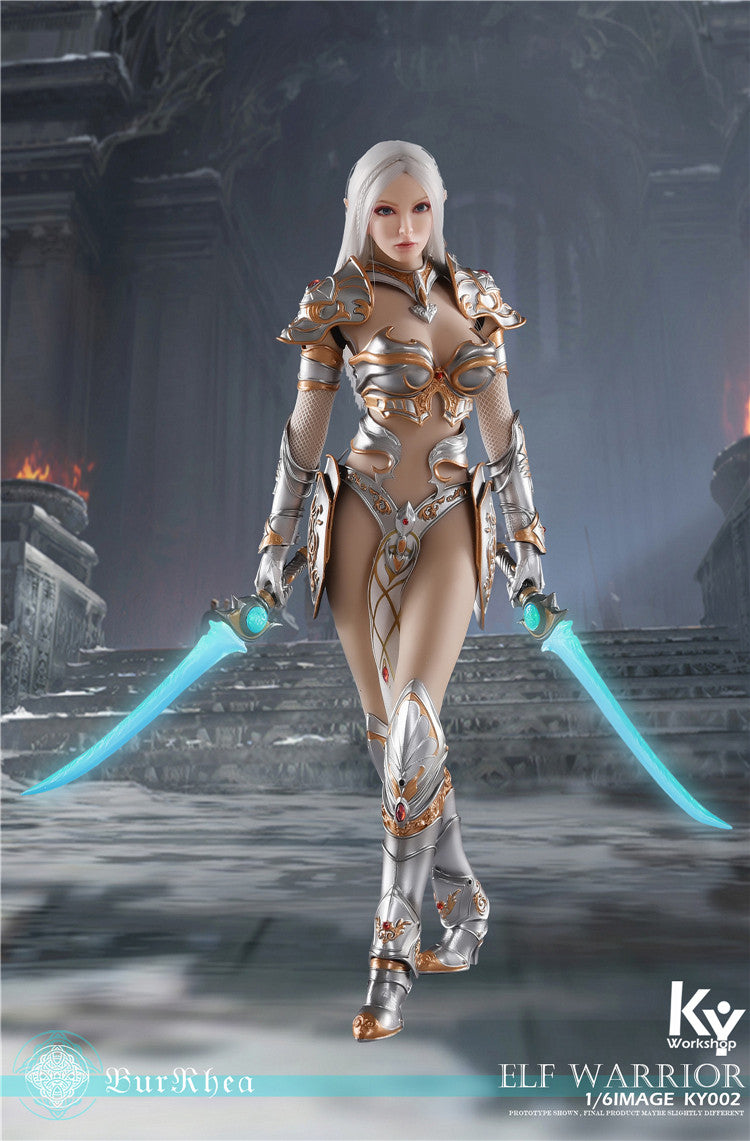 Load image into Gallery viewer, KY Workshop - Elf Female Soldier Burryna - Silver Deluxe Version
