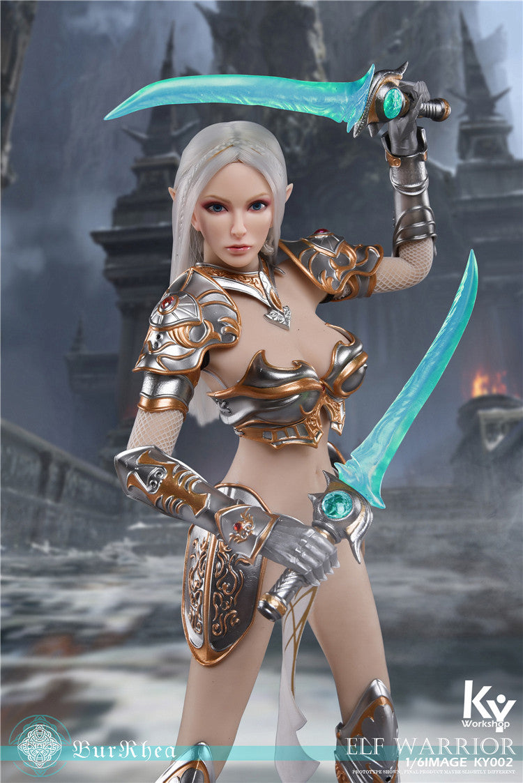 Load image into Gallery viewer, KY Workshop - Elf Female Soldier Burryna - Silver Deluxe Version
