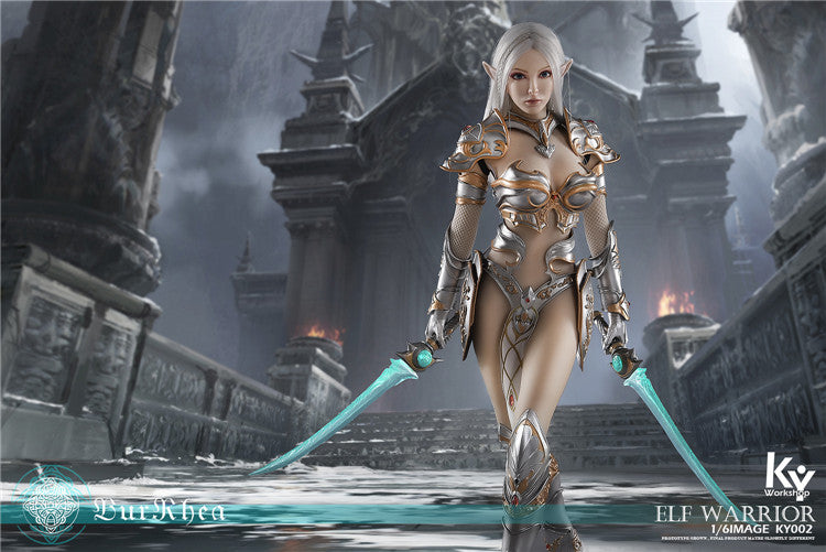 Load image into Gallery viewer, KY Workshop - Elf Female Soldier Burryna - Silver Deluxe Version
