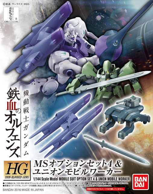 Iron-Blooded Orphans 1/144 - Option Set 4 & Union Mobile Worker