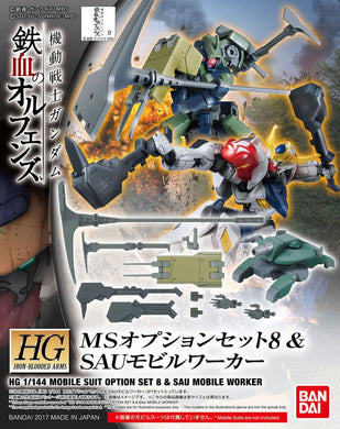 Iron-Blooded Orphans 1/144 - Option Set 8 & Sau Mobile Worker