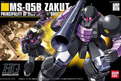 HGUC 1/144 - 068 MS-05B Zaku I Black Tri-Stars