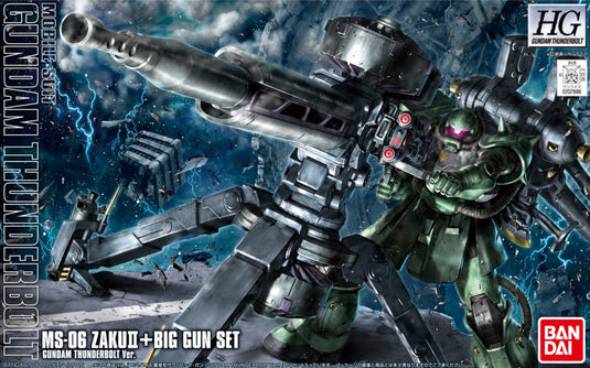 High Grade Gundam Thunderbolt 1/144 - MS-06 Zaku II + Big Gun Set