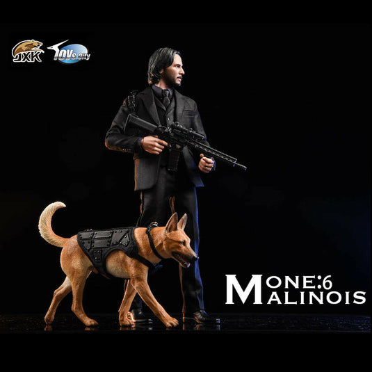 JXK - Malinois Loyal Fighting Warrior Light Color Dog -  Deluxe Edition