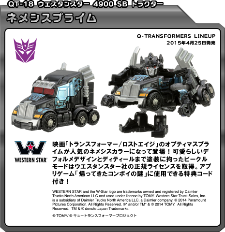 Q Transformers Series 3 - QT18 G1 Nemesis Prime