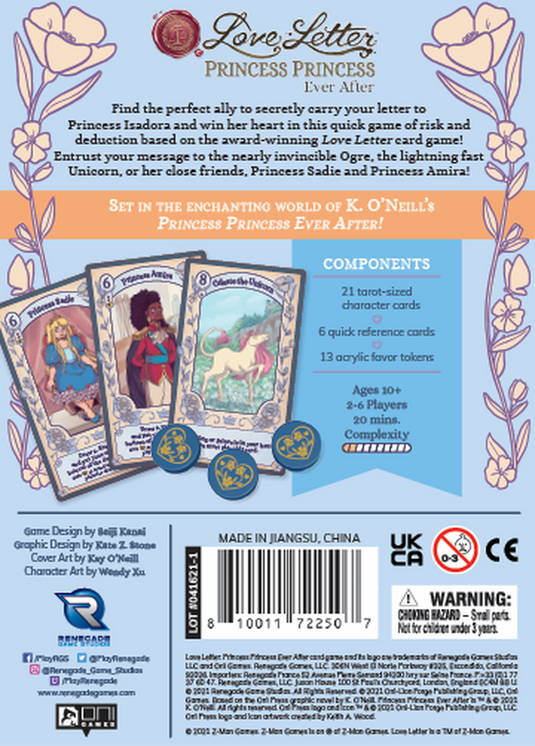 Renegade Game Studios - Love Letter: Princess Princess Ever After