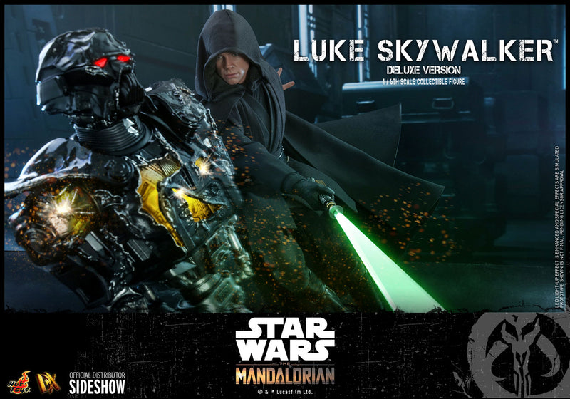 Load image into Gallery viewer, Hot Toys - Star Wars The Mandalorian: Luke Skywalker Jedi Knight with Grogu Deluxe

