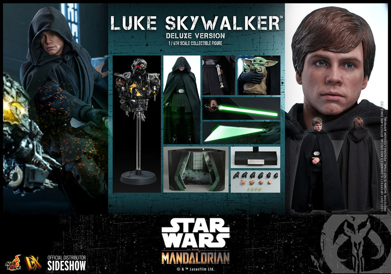 Load image into Gallery viewer, Hot Toys - Star Wars The Mandalorian: Luke Skywalker Jedi Knight with Grogu Deluxe

