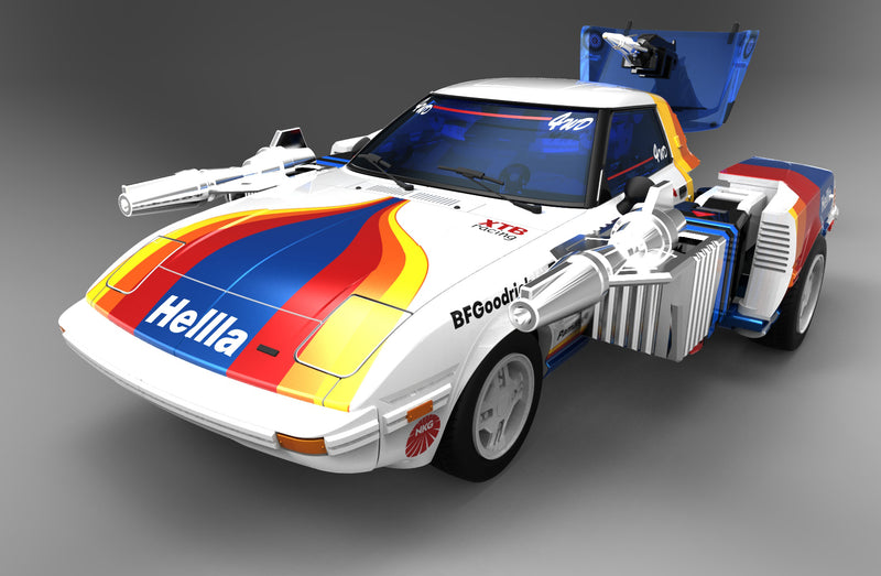 Load image into Gallery viewer, X-Transbots - MX-25RR Maedas (Rainbow Racer Version) (Limited)
