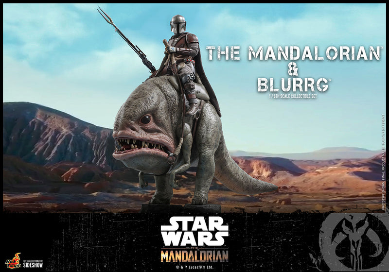Load image into Gallery viewer, Hot Toys - Star Wars The Mandalorian - Mandalorian and  Blurrg Set
