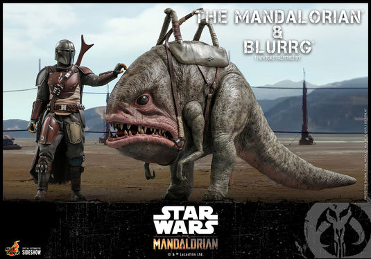 Hot Toys - Star Wars The Mandalorian - Mandalorian and  Blurrg Set