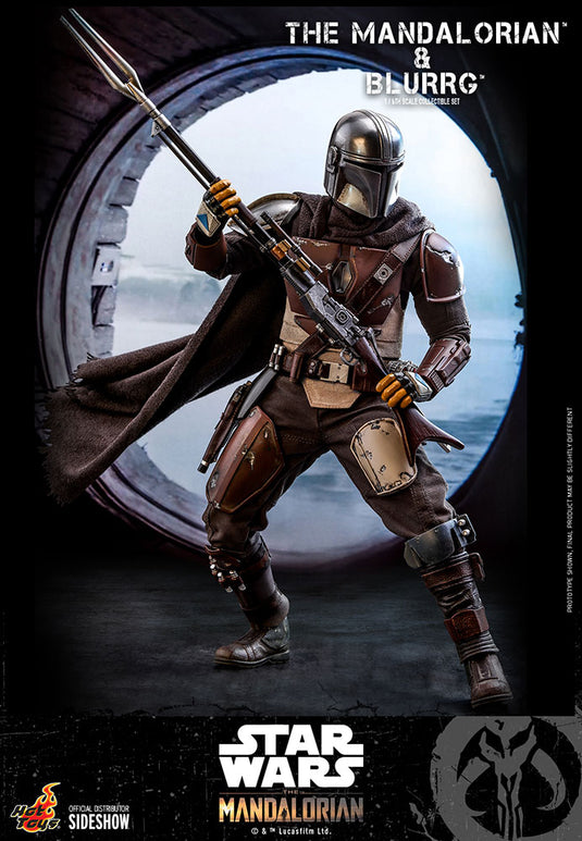 Hot Toys - Star Wars The Mandalorian - Mandalorian and  Blurrg Set