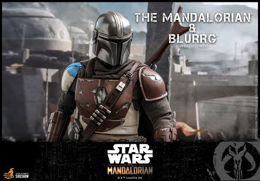 Hot Toys - Star Wars The Mandalorian - Mandalorian and  Blurrg Set