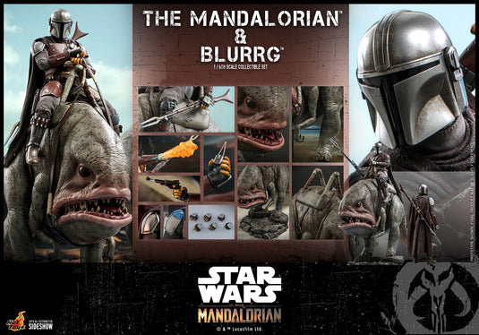 Hot Toys - Star Wars The Mandalorian - Mandalorian and  Blurrg Set