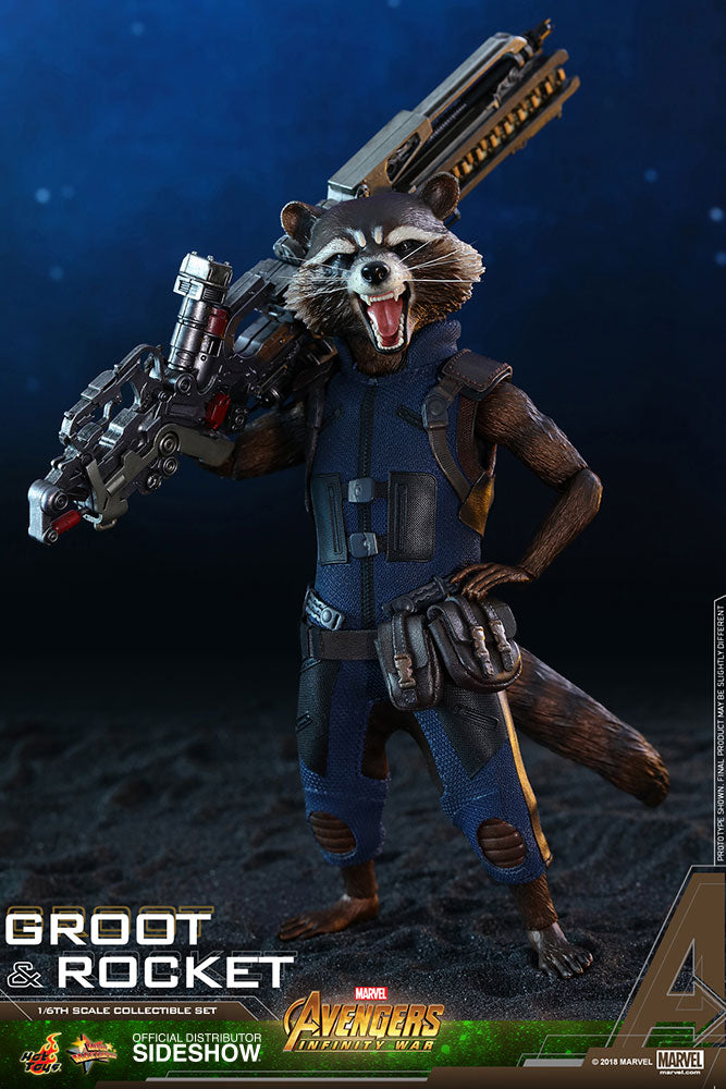 Load image into Gallery viewer, Hot Toys - Avengers: Infinity War - Groot and Rocket
