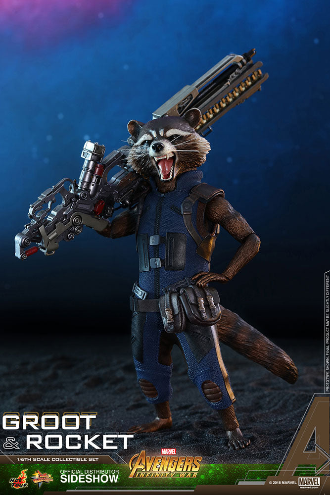 Load image into Gallery viewer, Hot Toys - Avengers: Infinity War - Groot and Rocket
