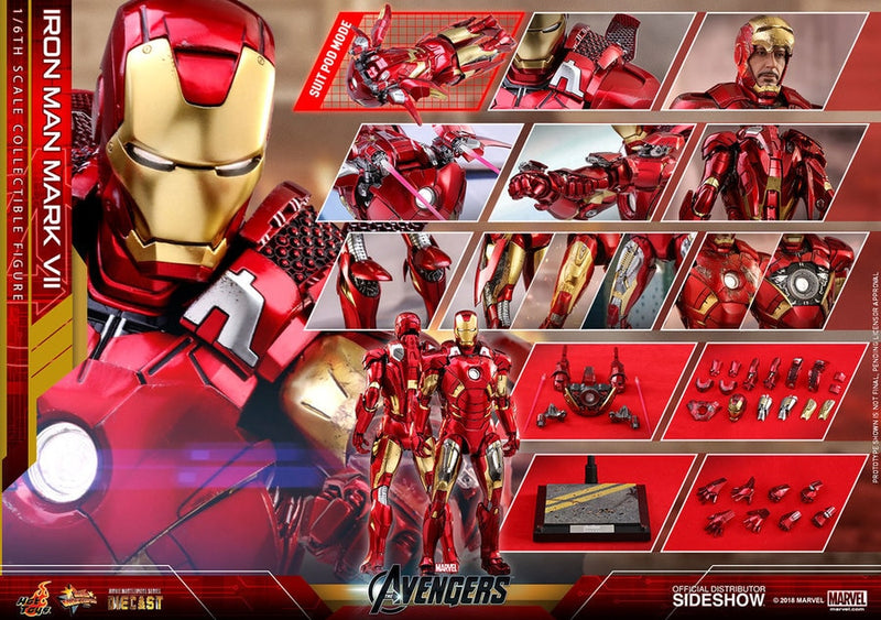 Load image into Gallery viewer, Hot Toys - Avengers: Iron Man Mark VII Diecast
