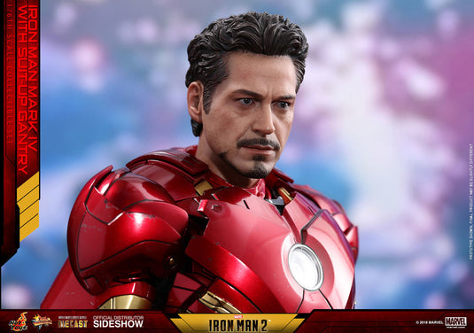 Hot Toys - Iron Man 2 - Iron Man Mark IV Diecast Movie Masterpiece with Suit-Up Gantry